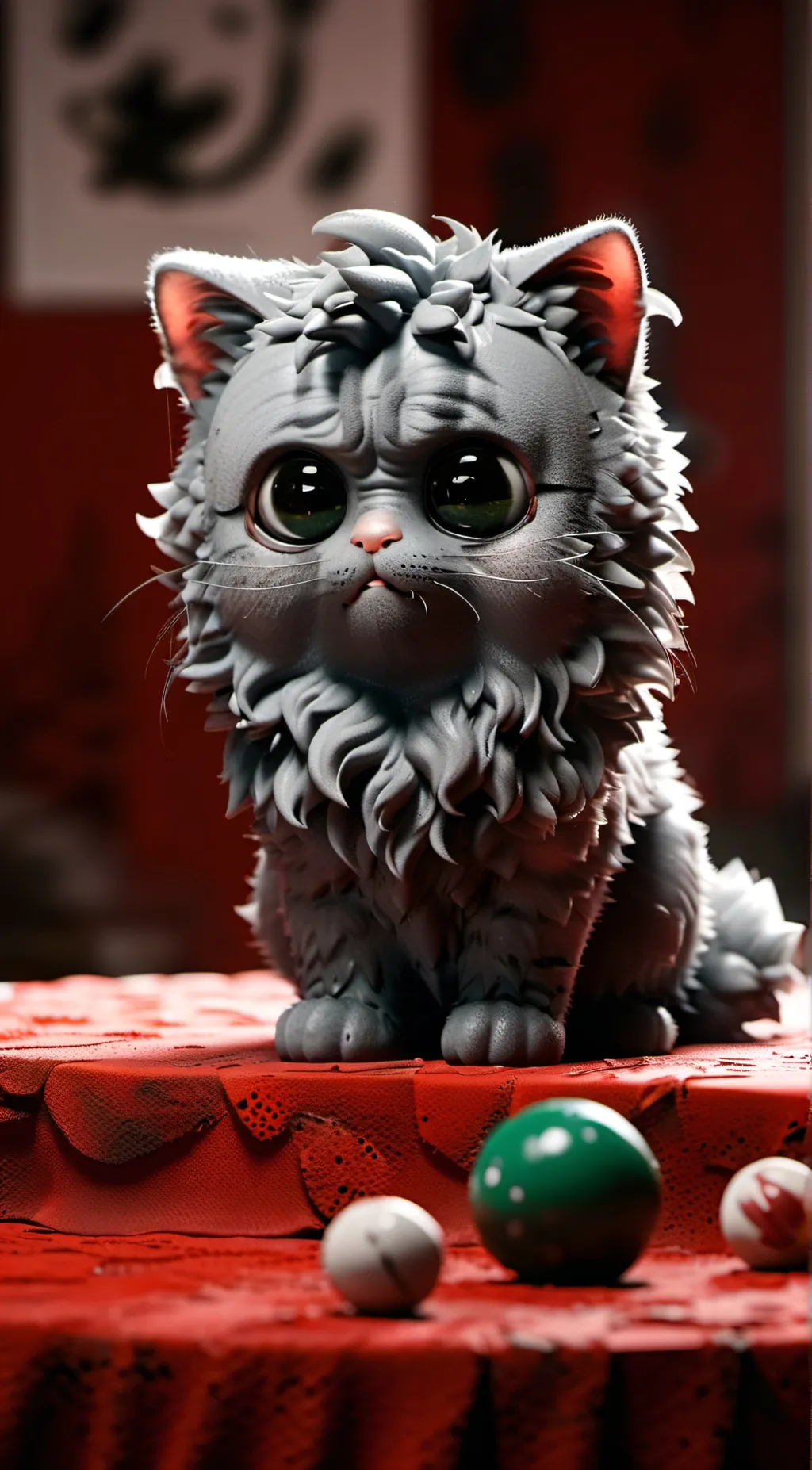 ai character: Sad cat (Tom) background