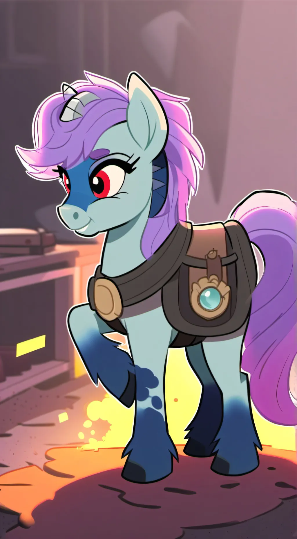 ai character: smarty fluffy baby background