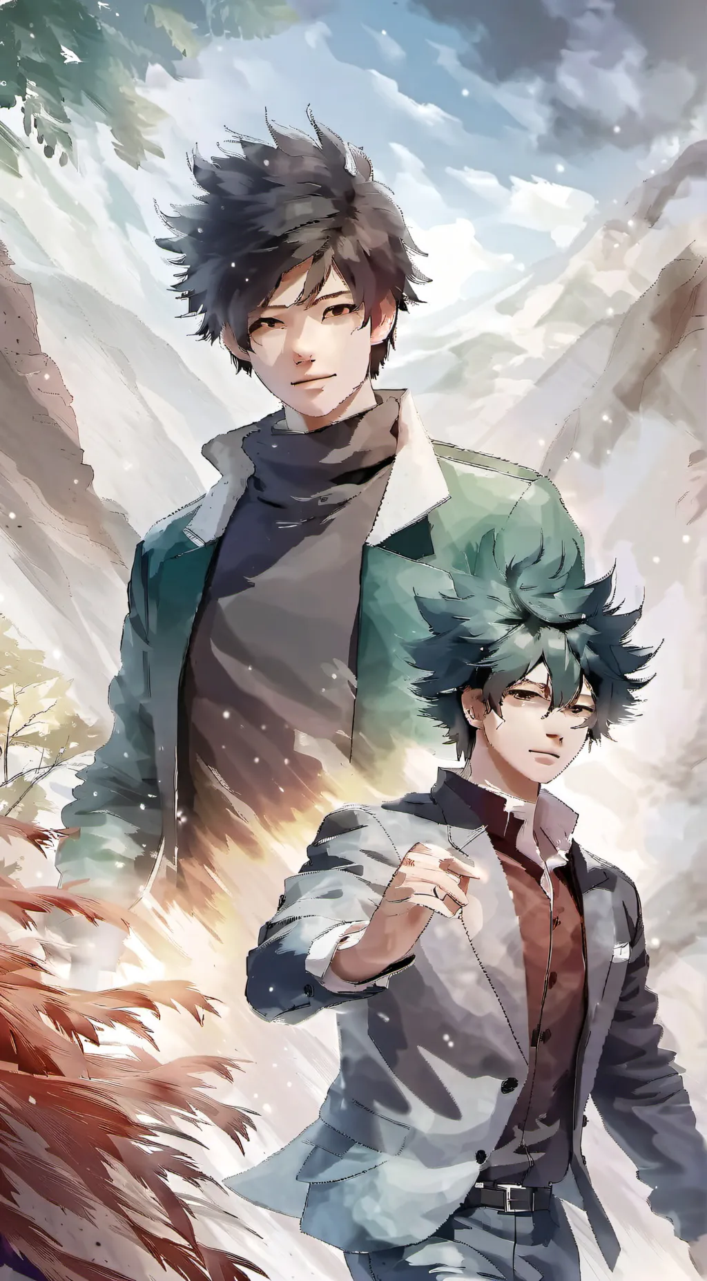ai character: MHA sleepover background