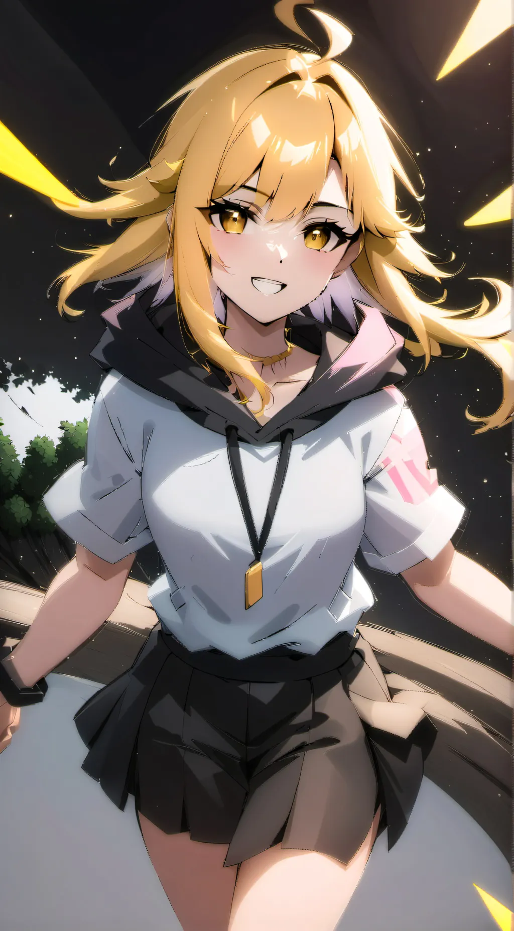 ai character: Y/N Kaminari background