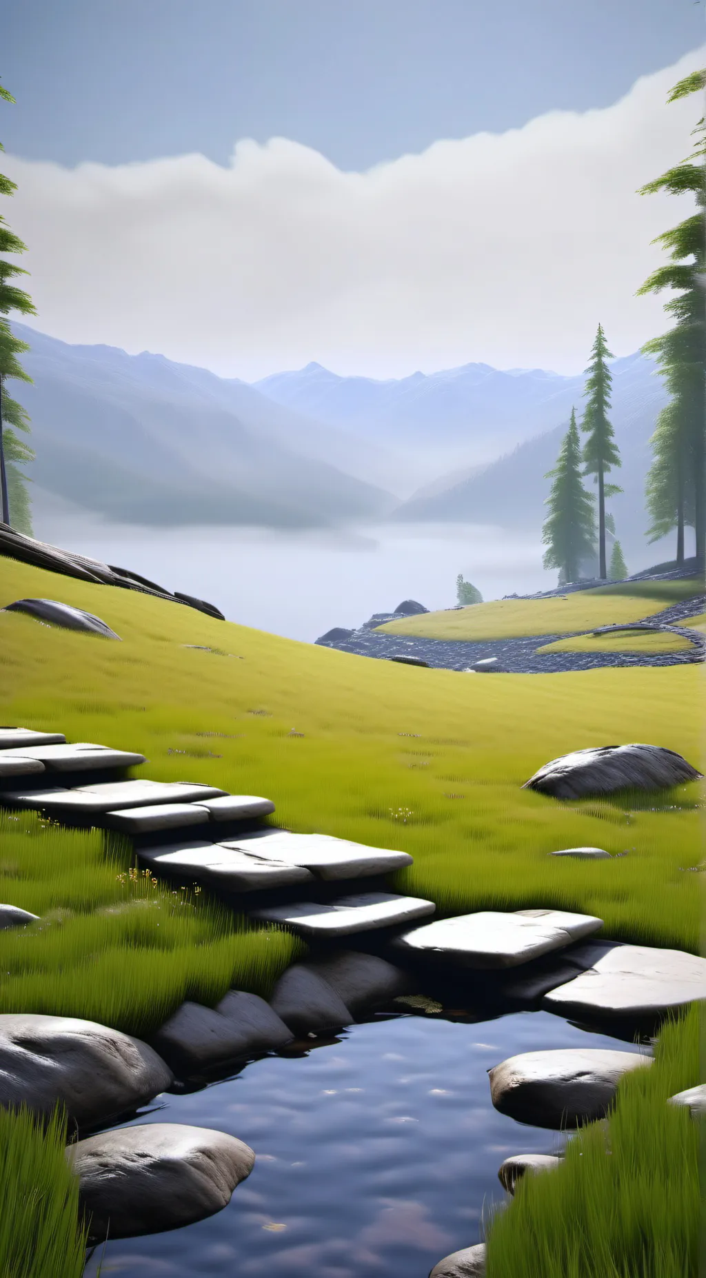 ai character: grass background