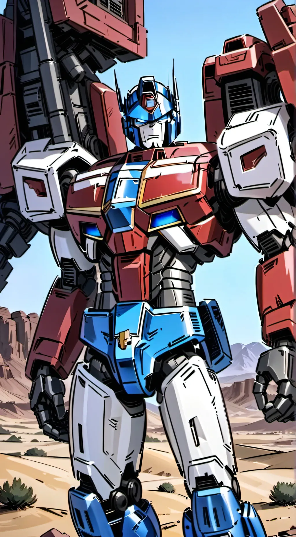 ai character: Optimus Prime🛻 background