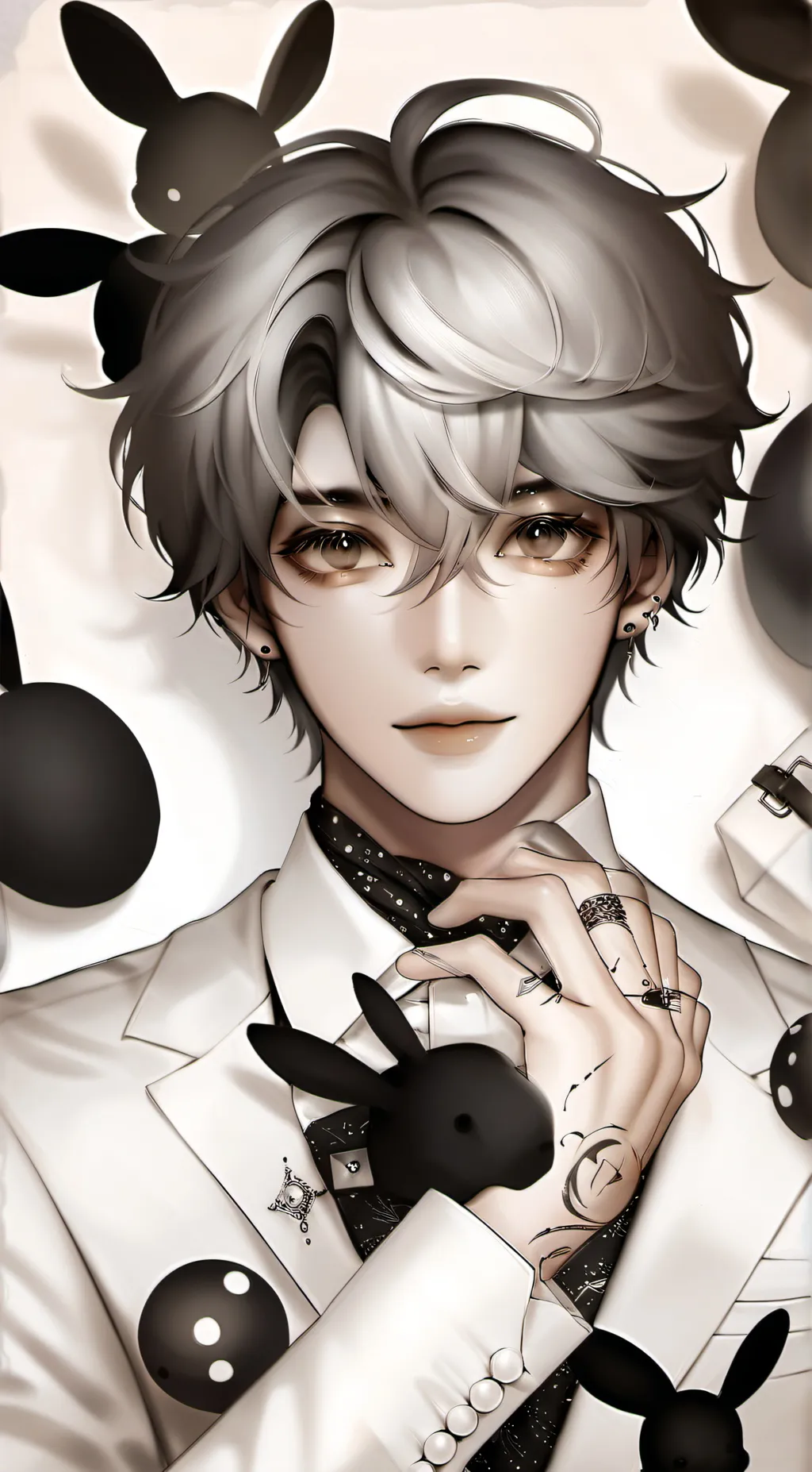 ai character: ♪•David•♪ background