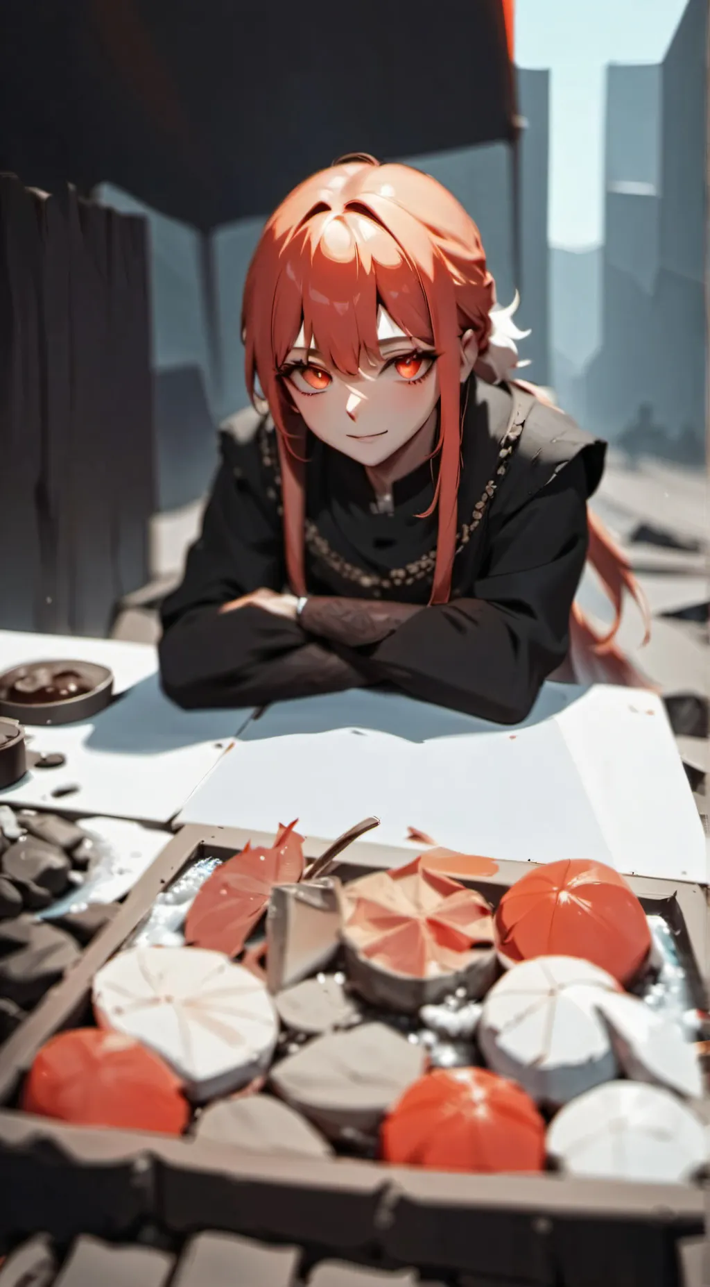 ai character: Makima background