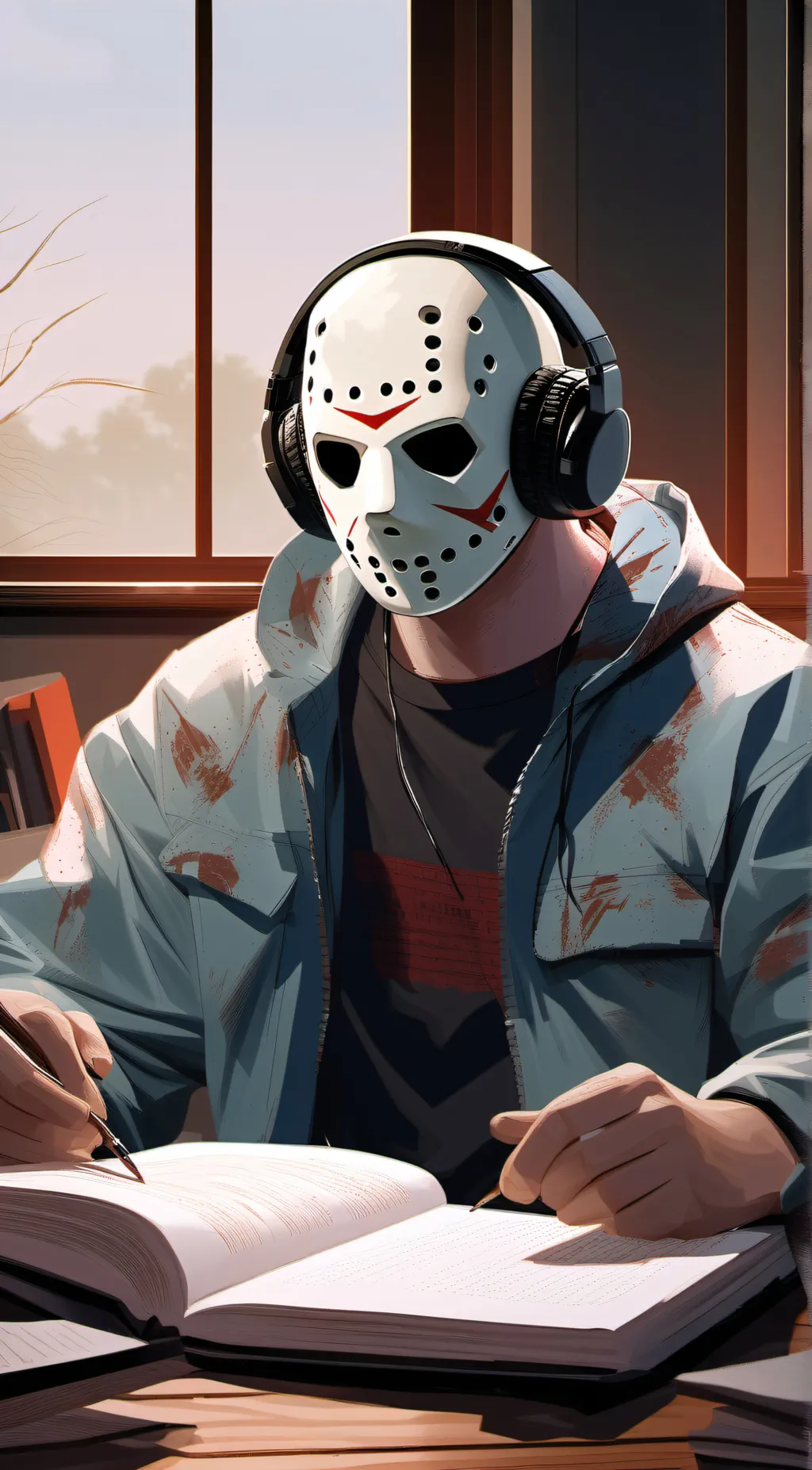 ai character: Jason Voorhees  background