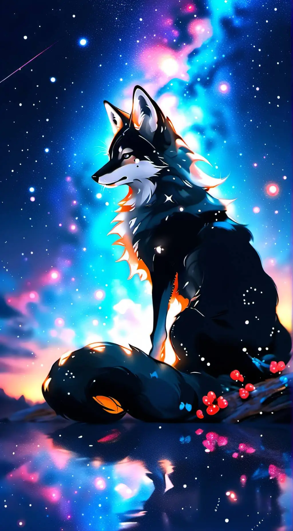 ai character: Galaxy background