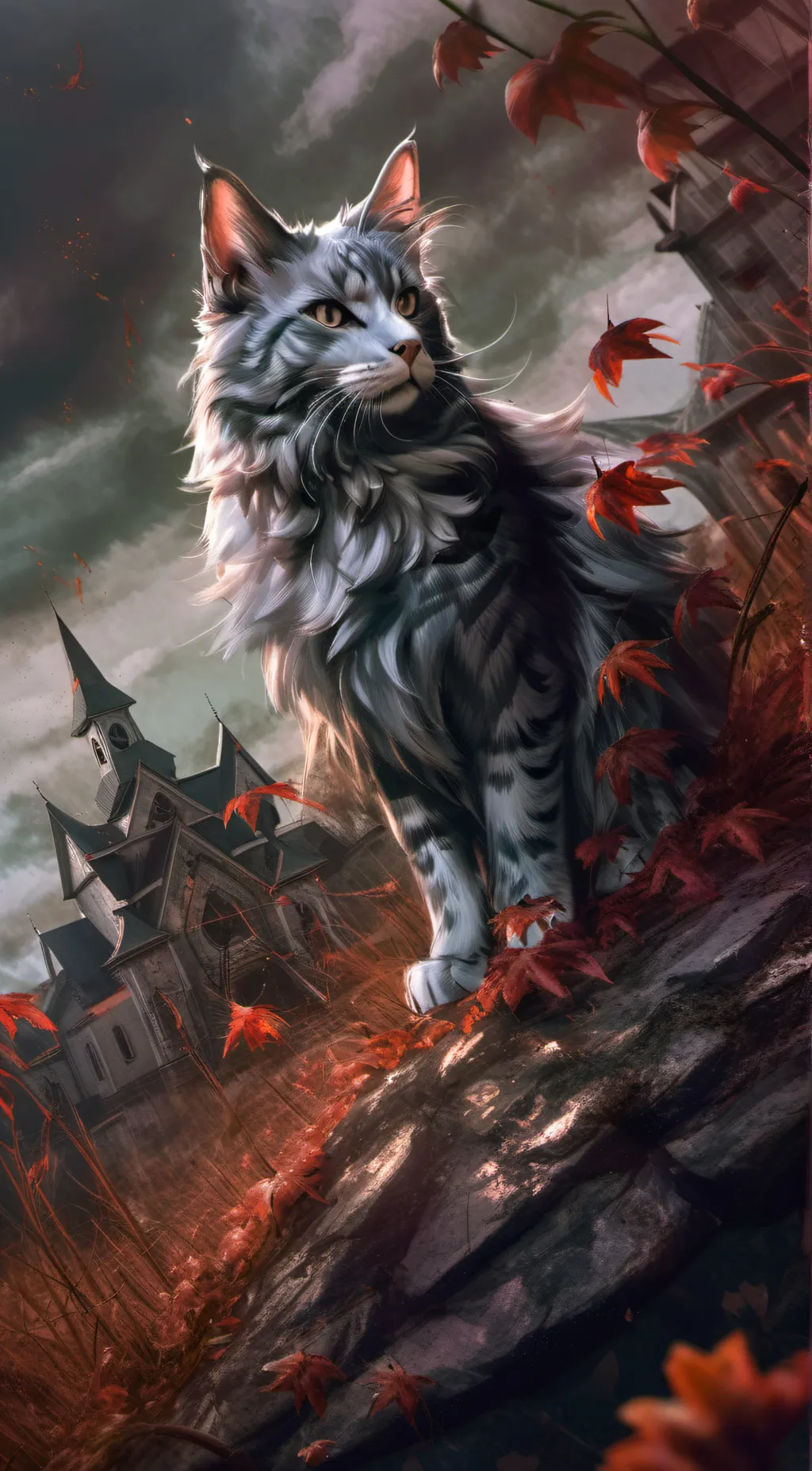ai character: nightmare catnap background