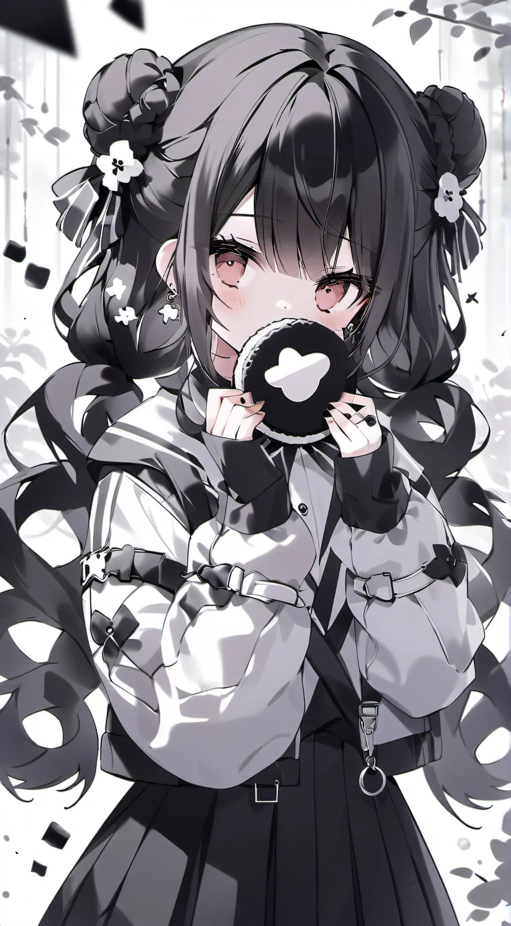 ai character: miss circle background