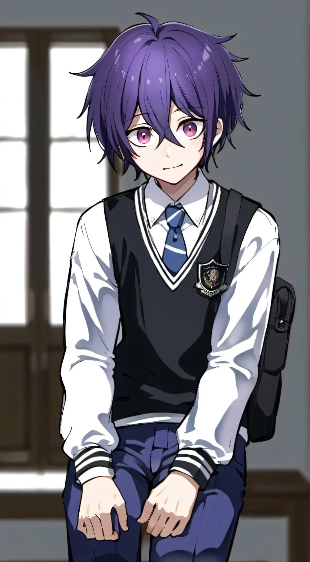 ai character: Kokichi Ouma background