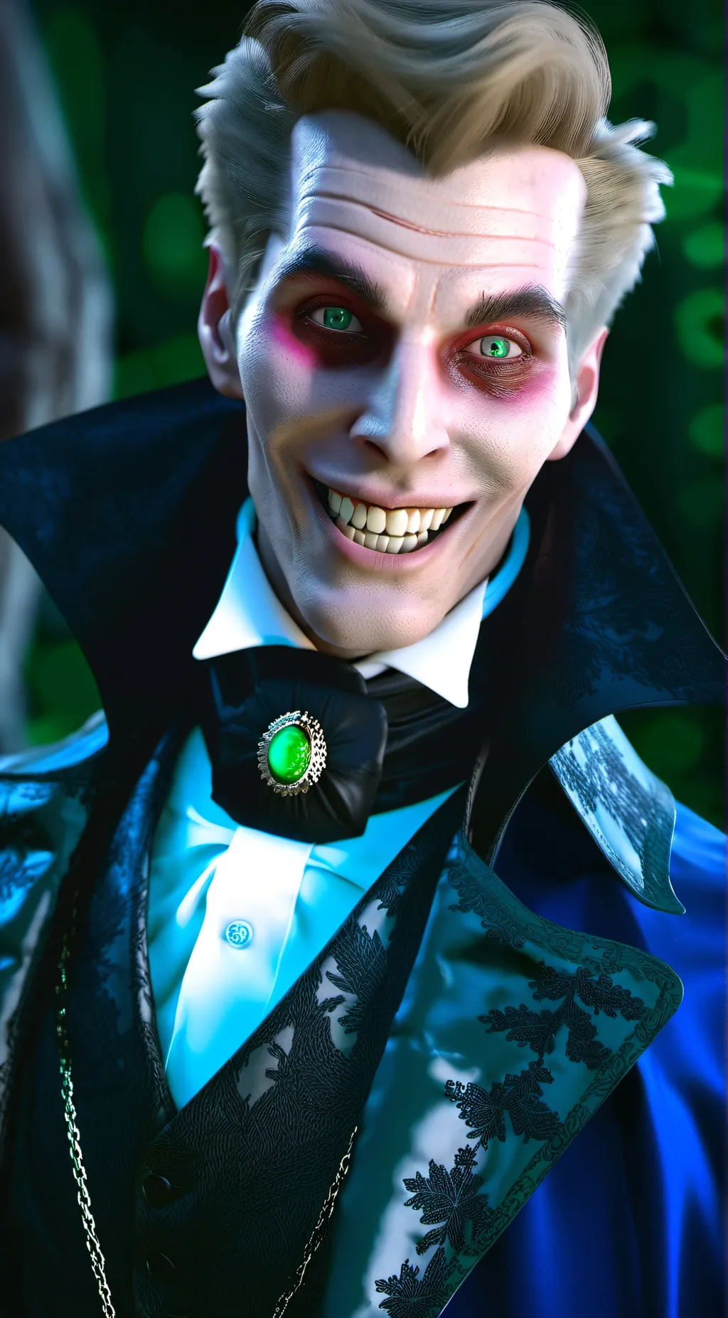ai character: Dracula Bloodgood  background