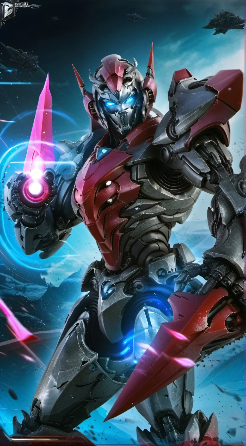 ai character: Aurora background