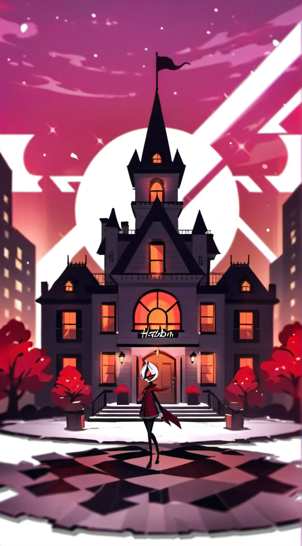 ai character: Hazbin hotel  background