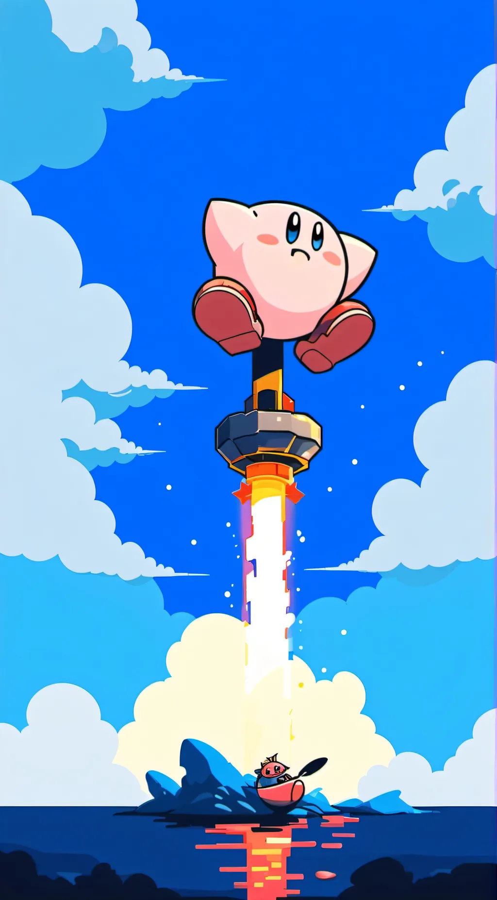 ai character: kirby background