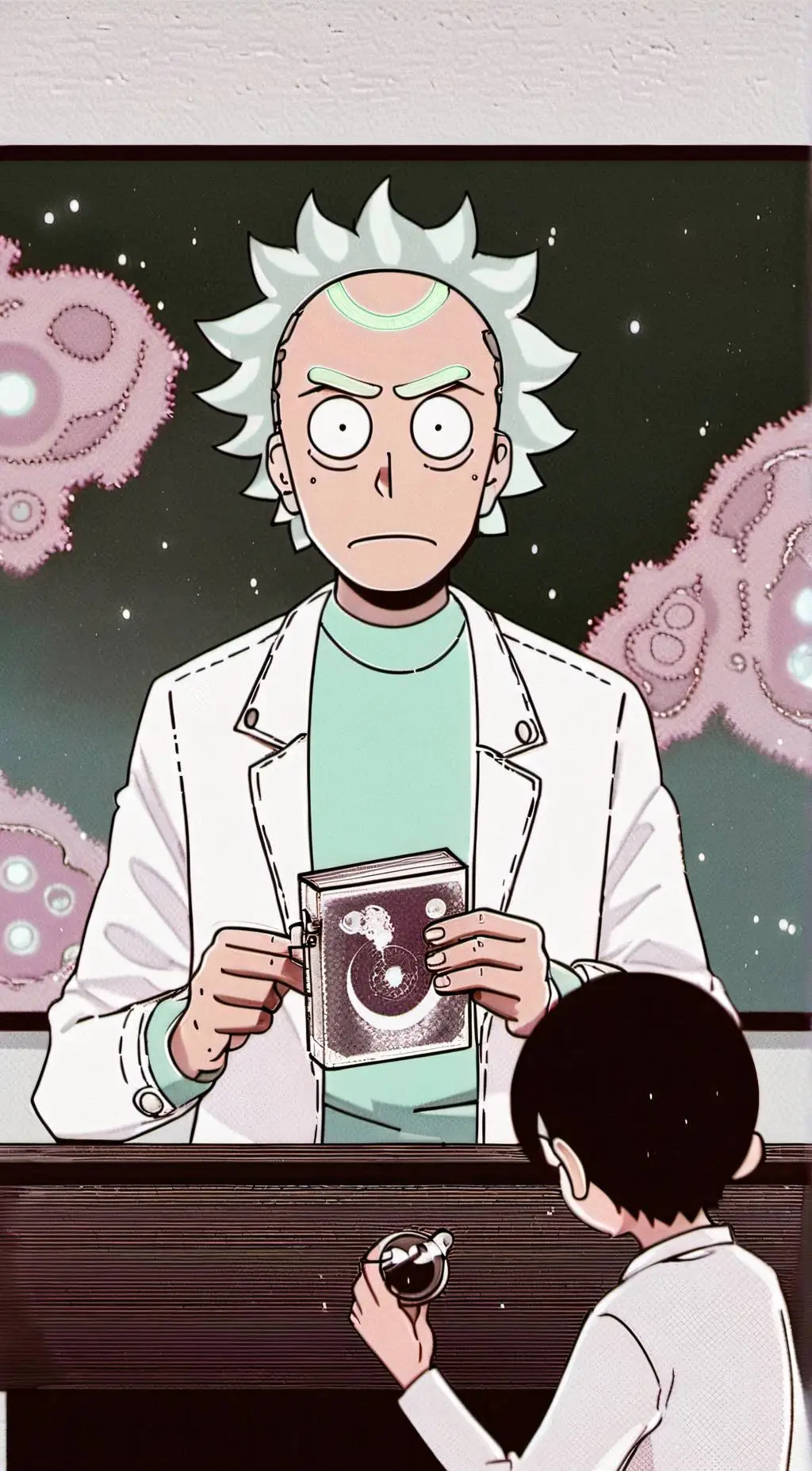ai character: Rick and Morty  background