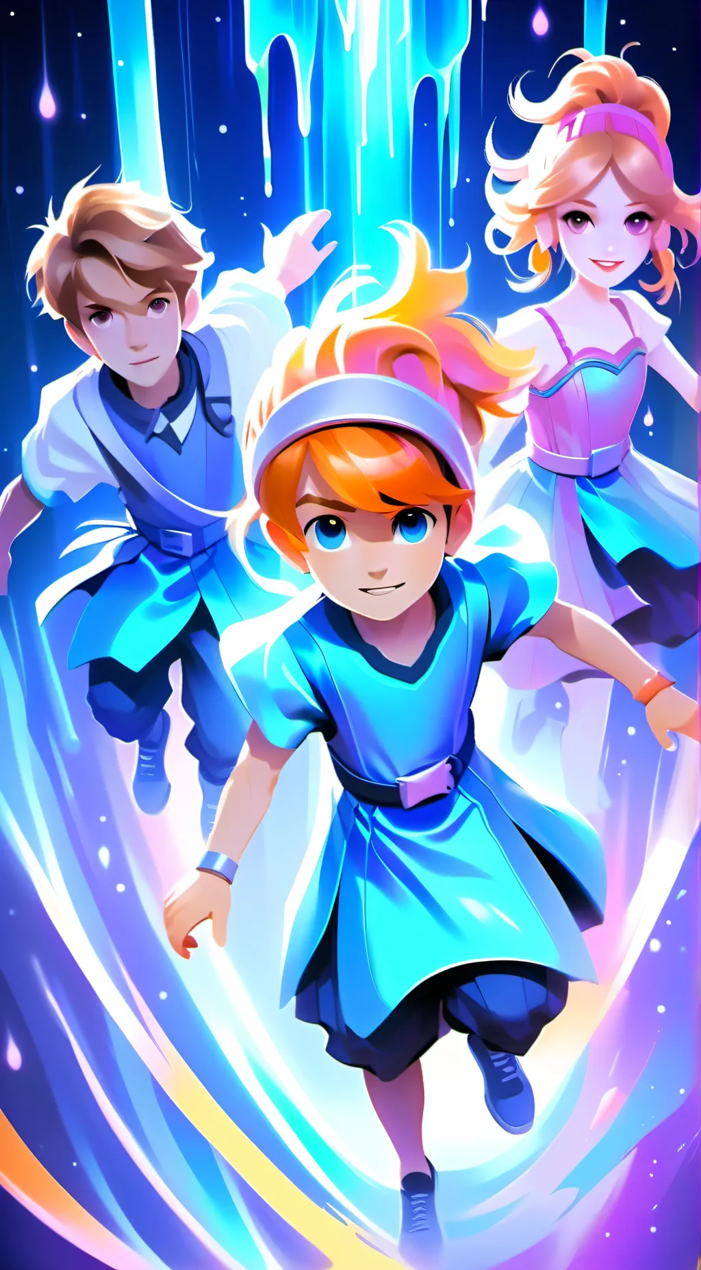 ai character: Chloe,Brad,James background