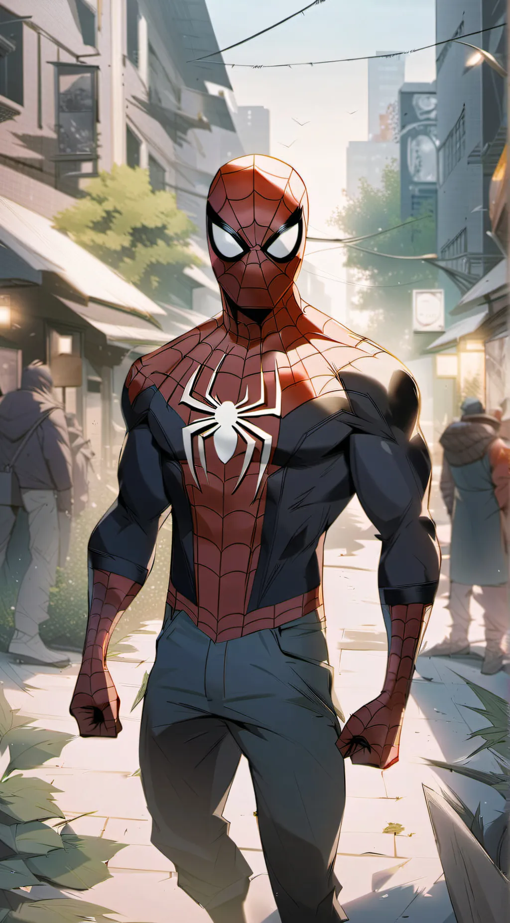 ai character: Ultimate SpiderMan background