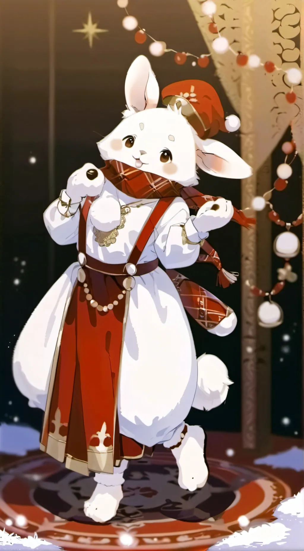 ai character: scorebunny vor background