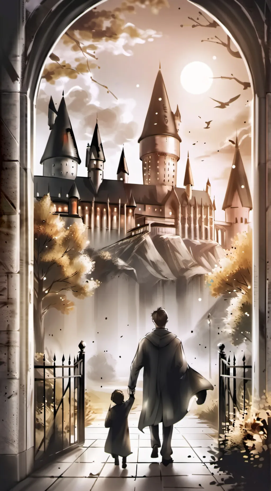 ai character: HOGWARTS background