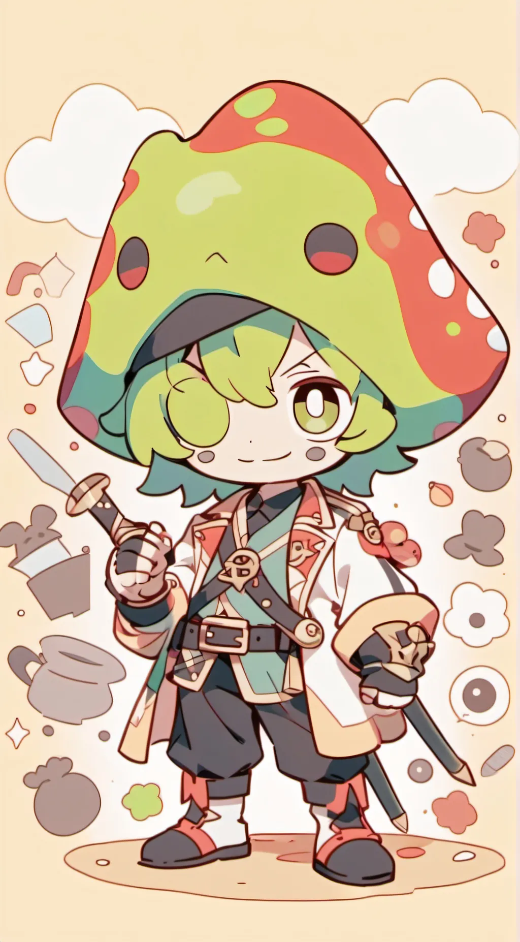 ai character: Patch background