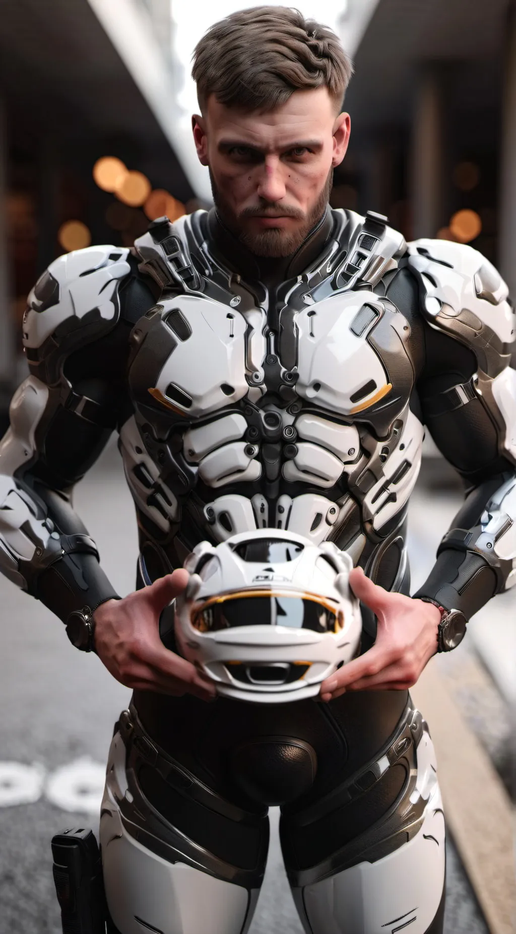 ai character: James Landry  background