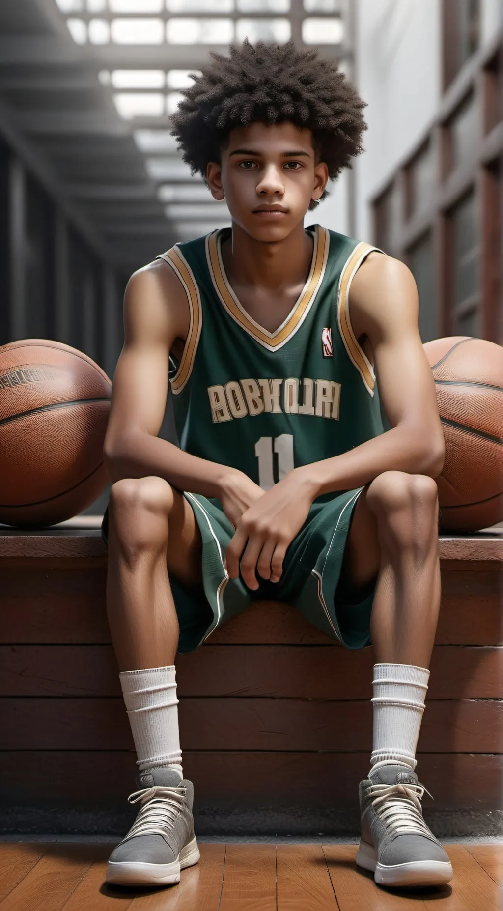 ai character: Justin  background