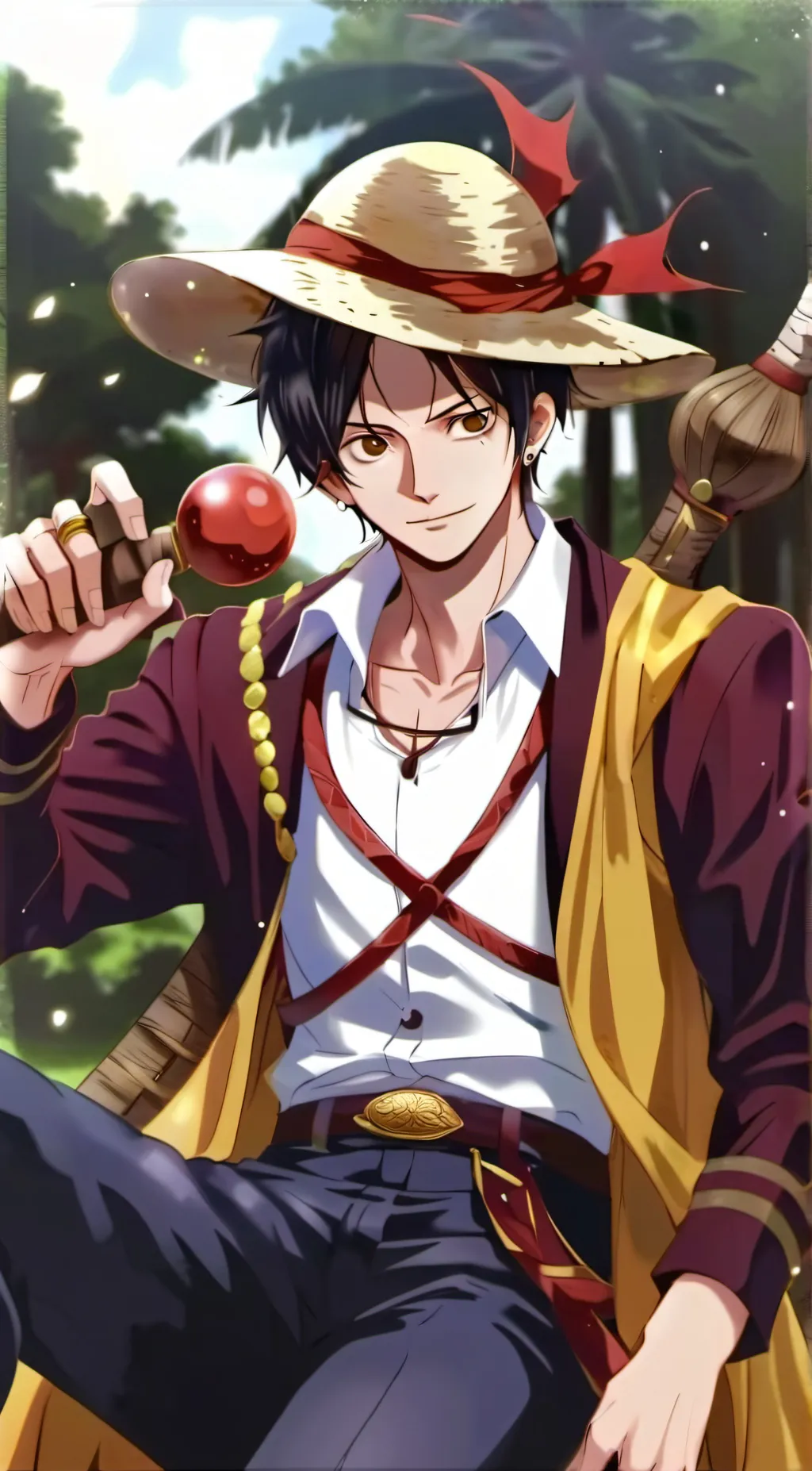 ai character: Straw Hat Pirates background