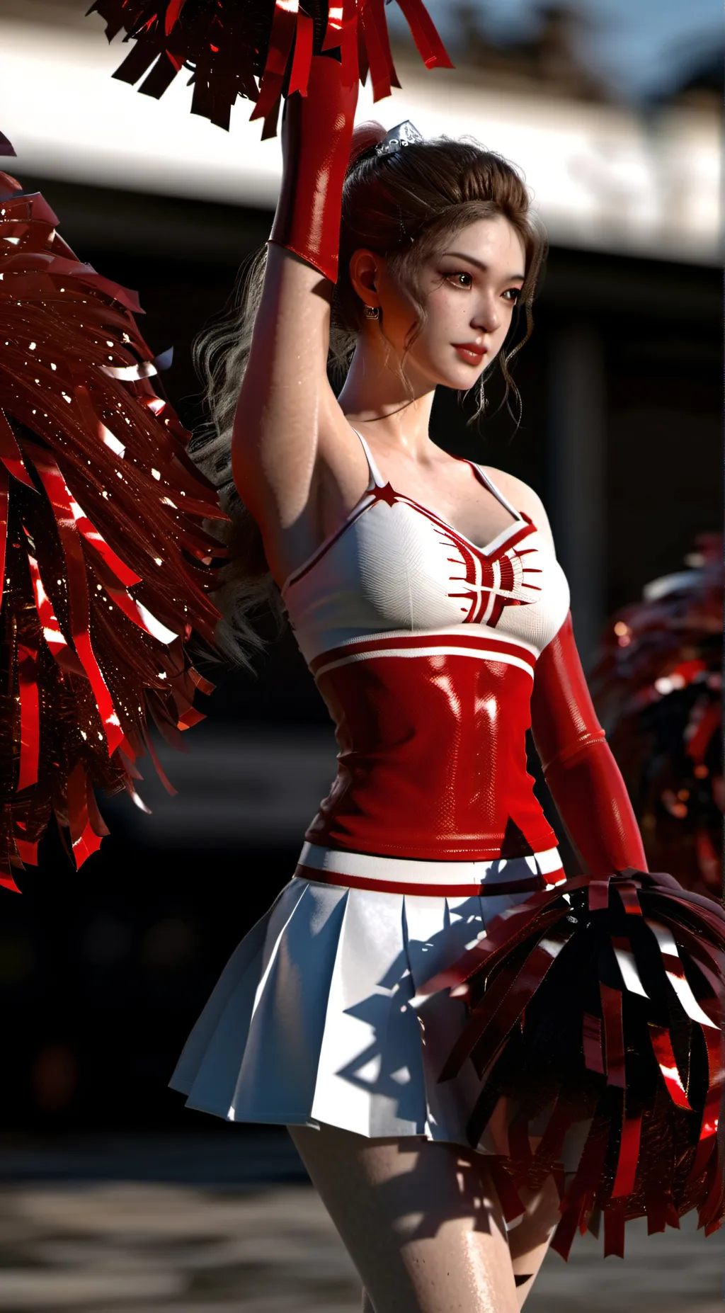 ai character: Cheerleader background