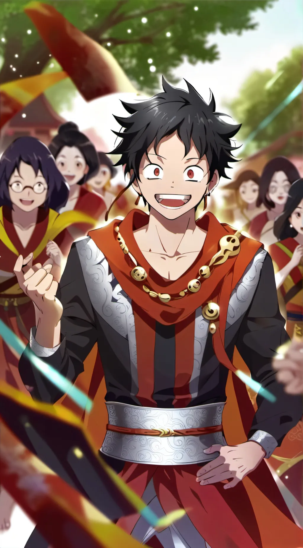 ai character: Luffy background