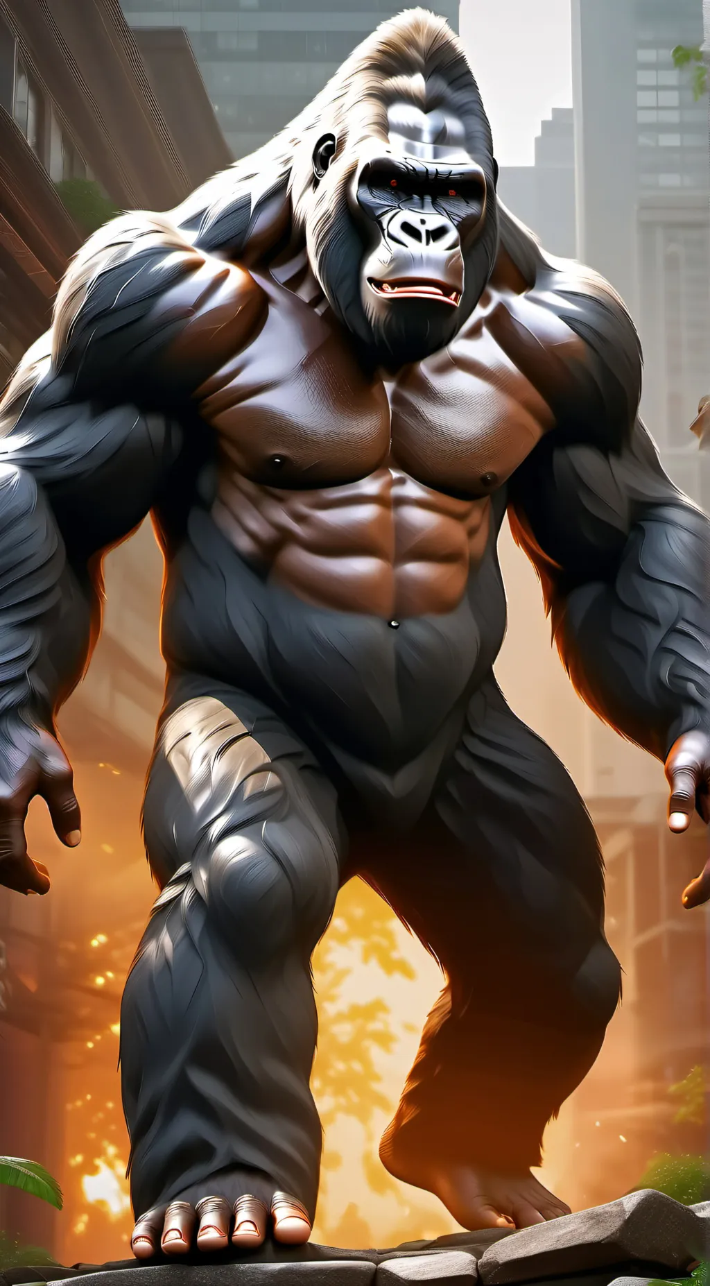 ai character: King Kong background