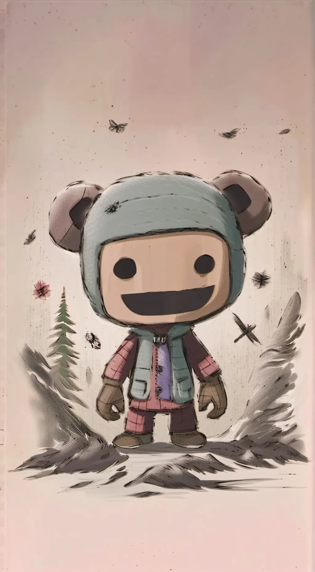 ai character: sackboy background