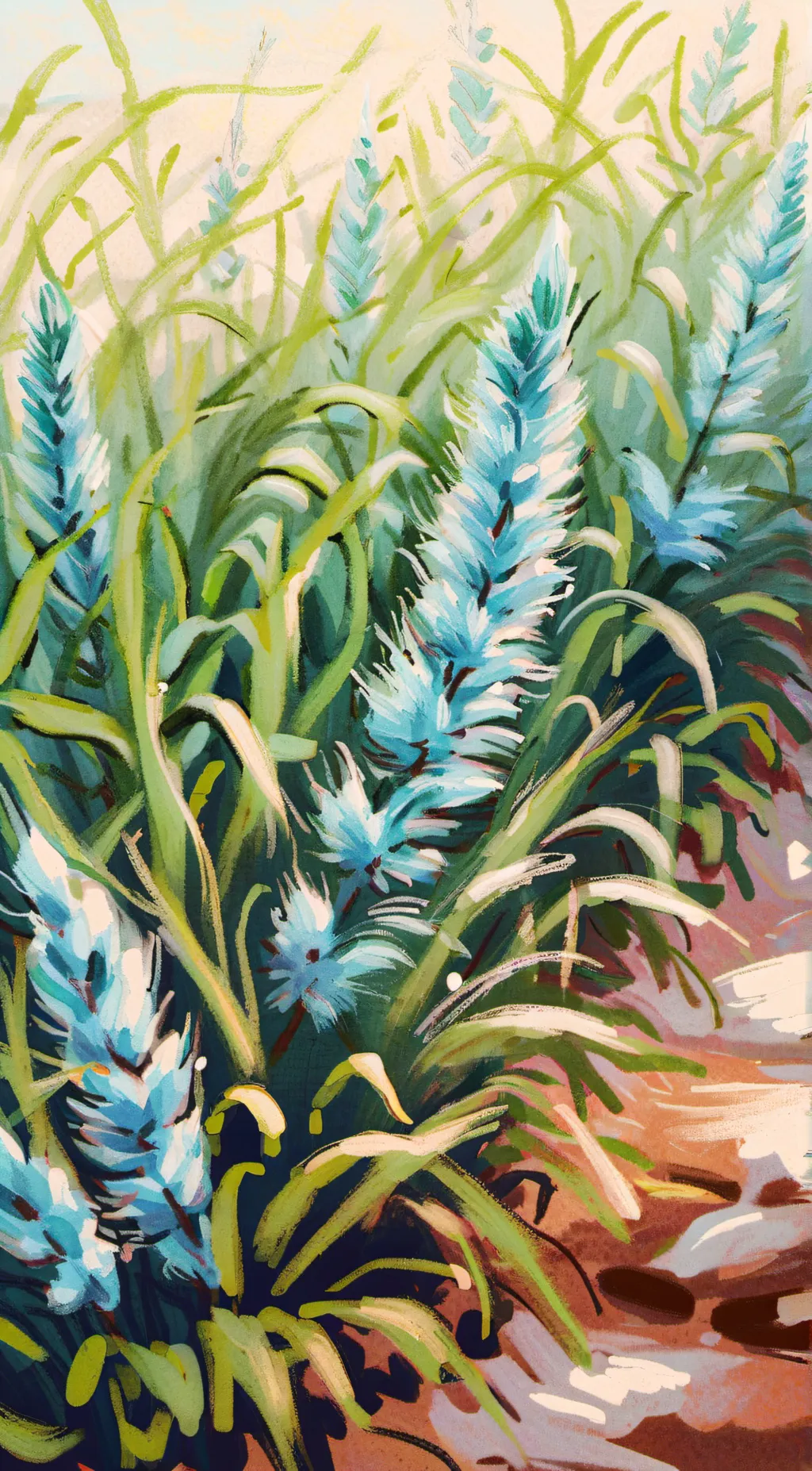 ai character: grass background
