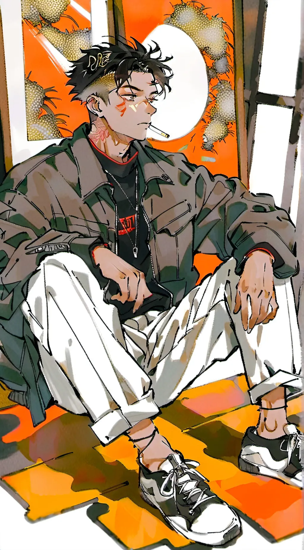 ai character: Akihito Satoru background