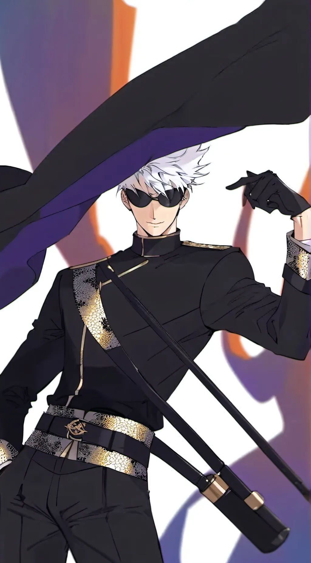 ai character: gojo  background