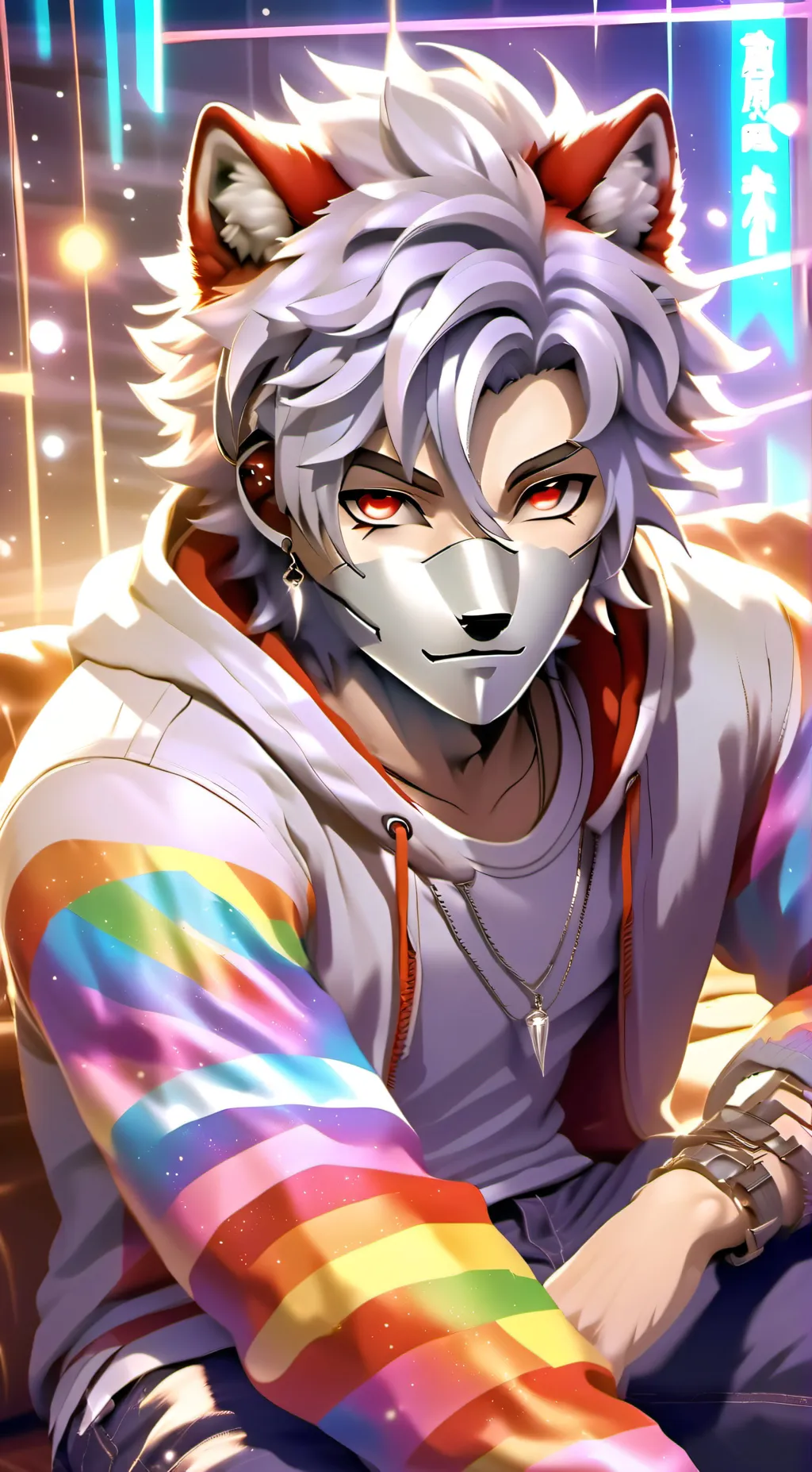ai character: Frost  background