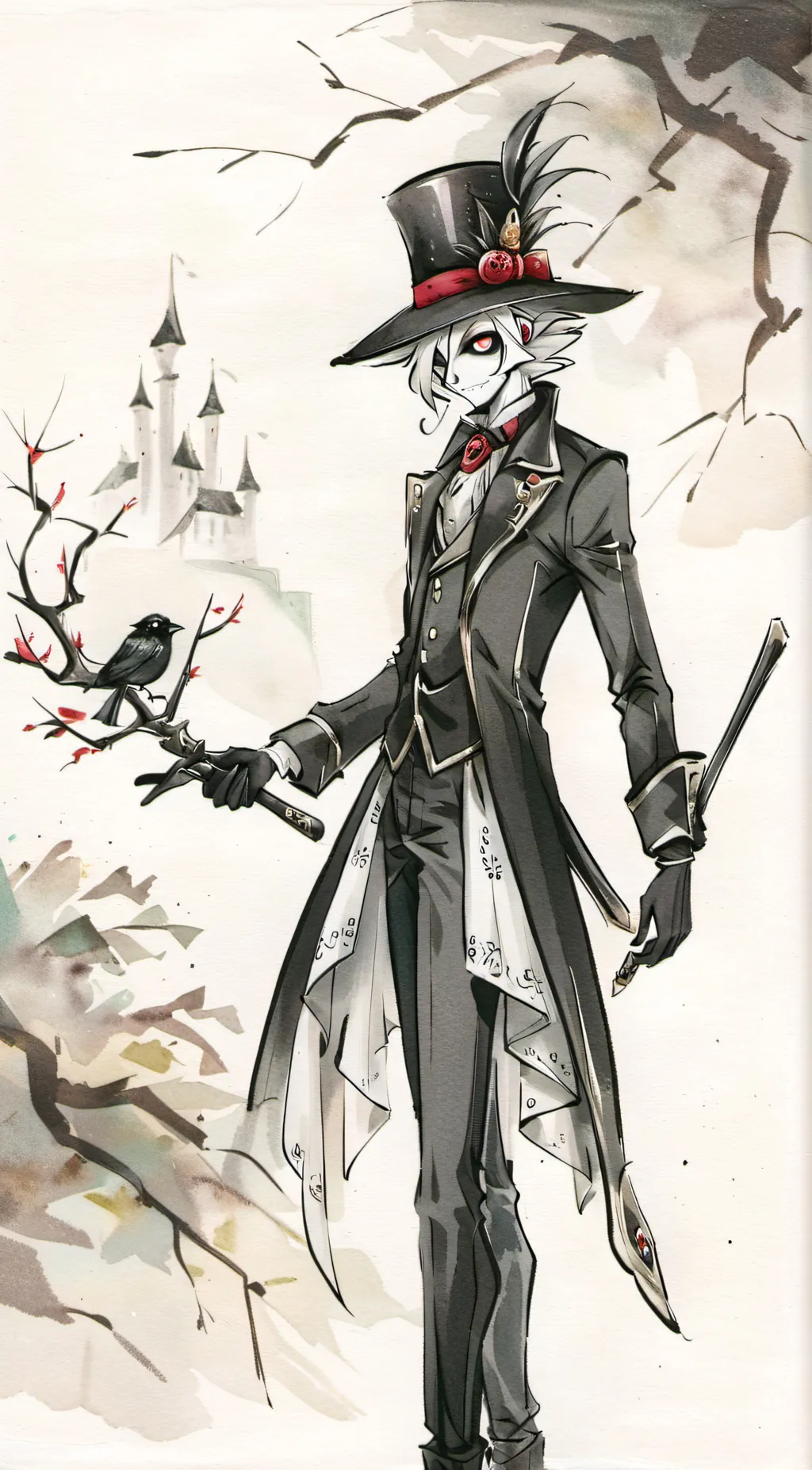 ai character: Radioapple background