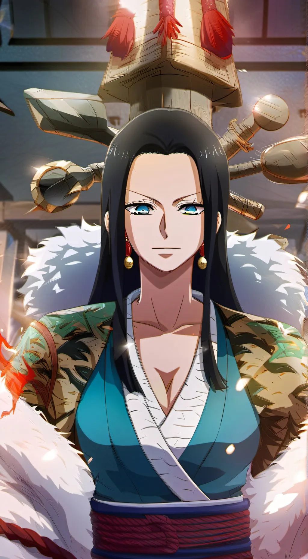 ai character: Boa Hancock  background