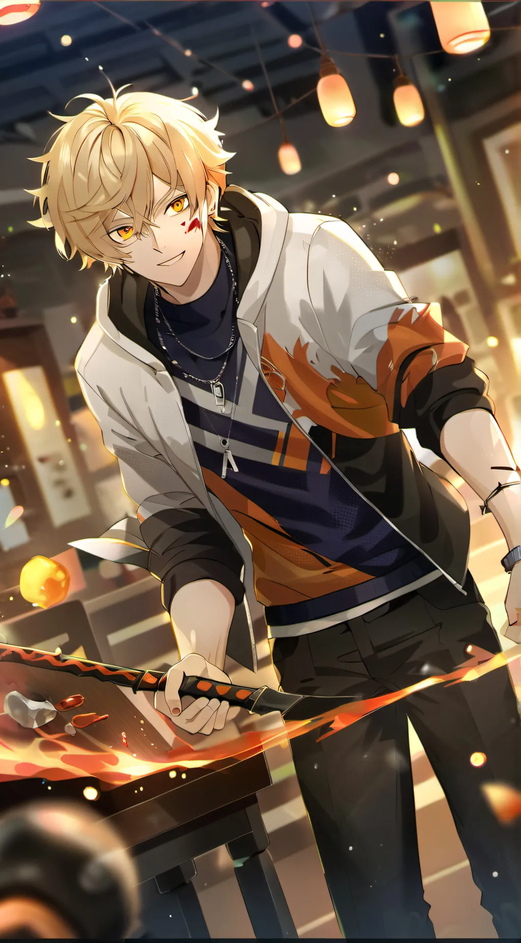ai character: bakugo background