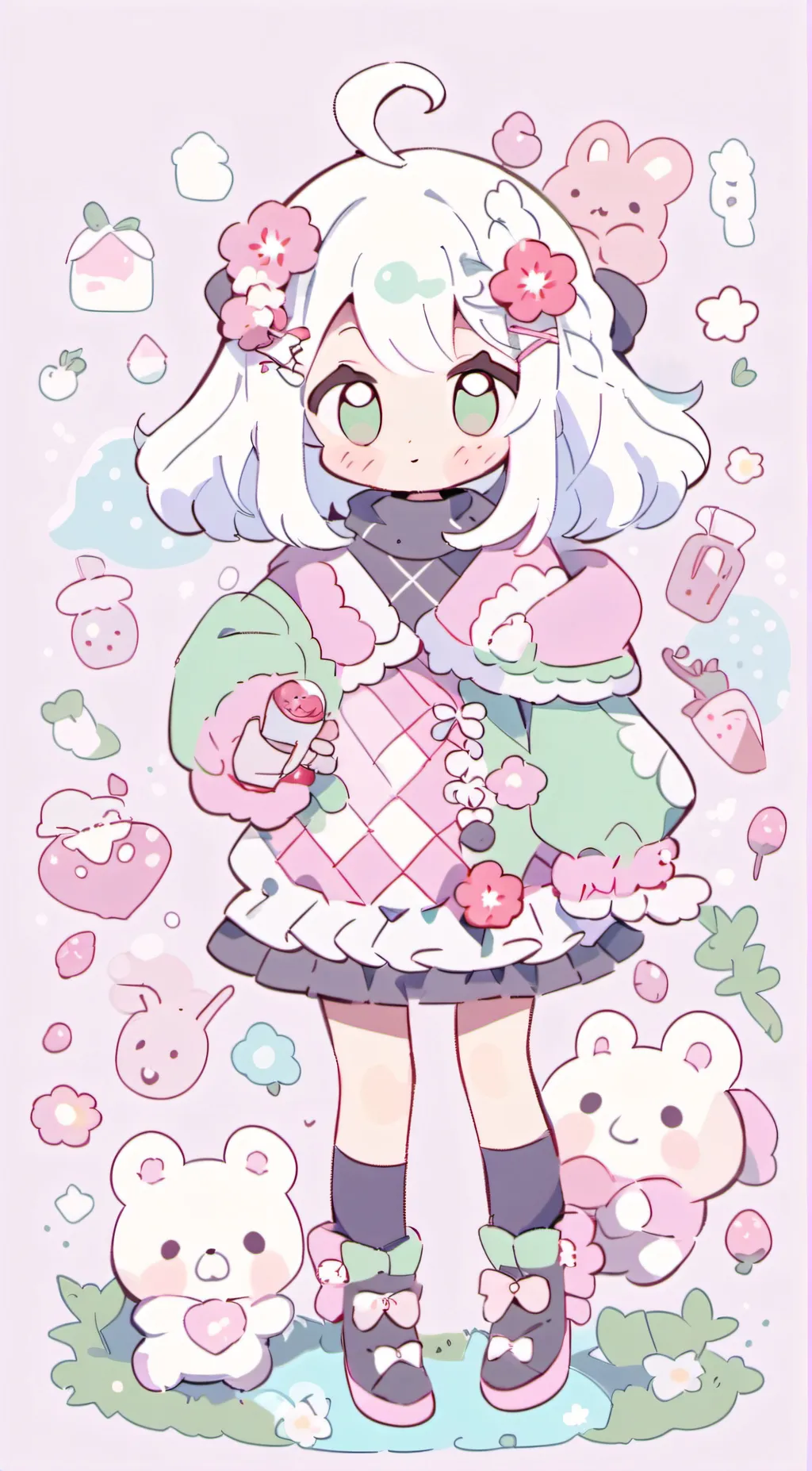 ai character: Lmk (my oc story) background