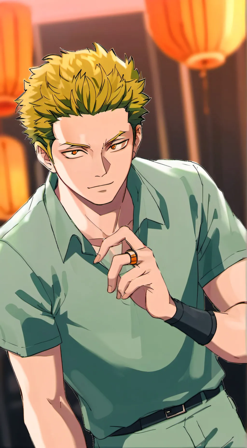 ai character: zoro background