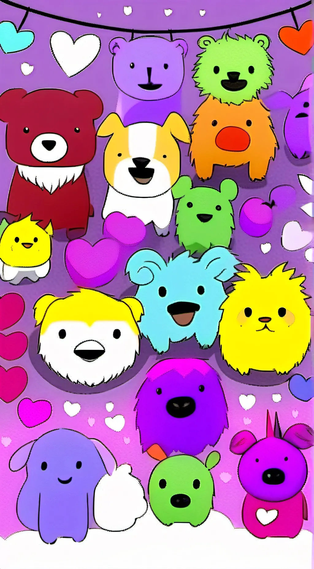 ai character: sc valentines day  background