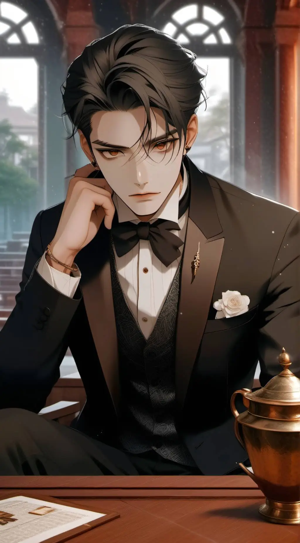 ai character: leo background