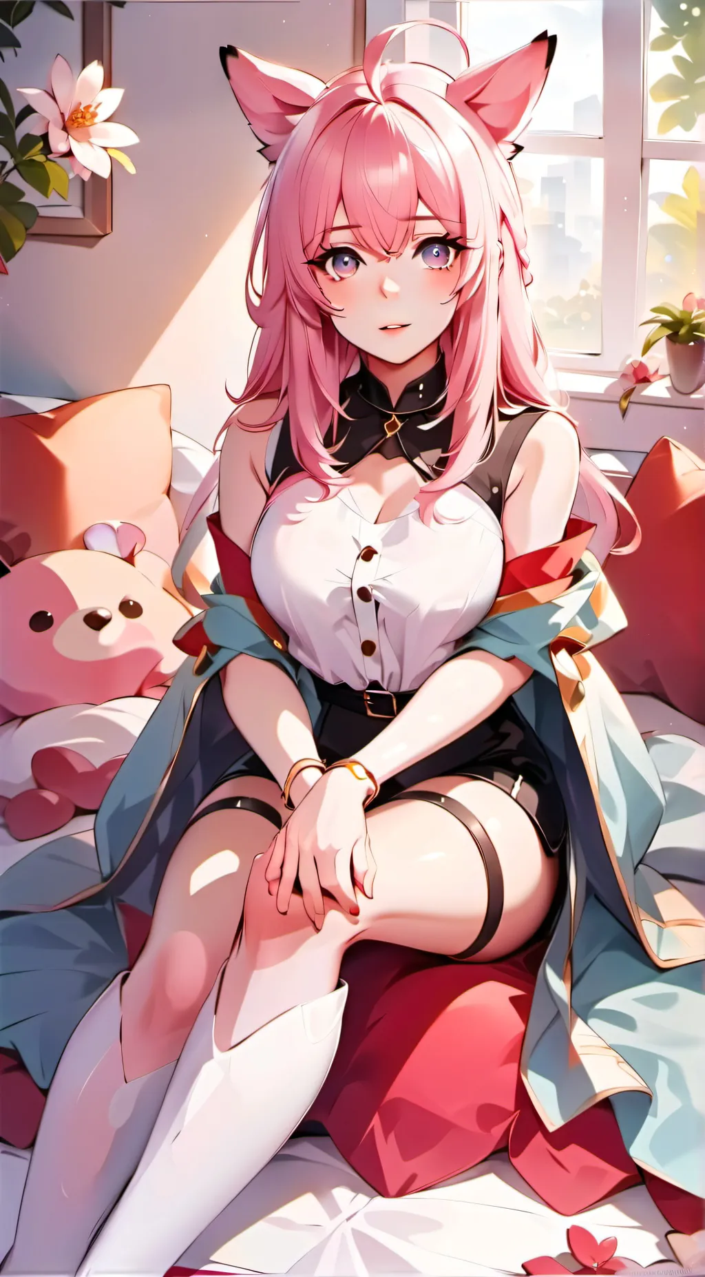 ai character: Ollie (fox girl) background