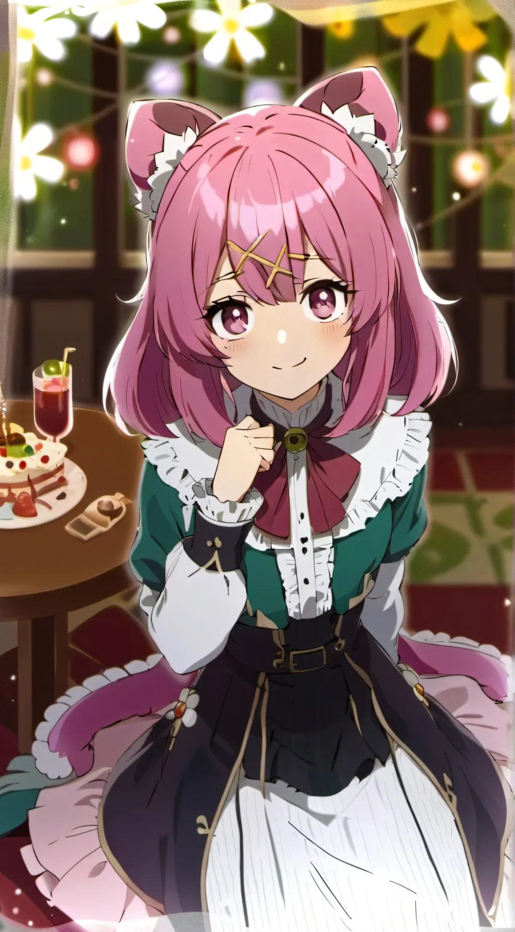 ai character: Kitty  background