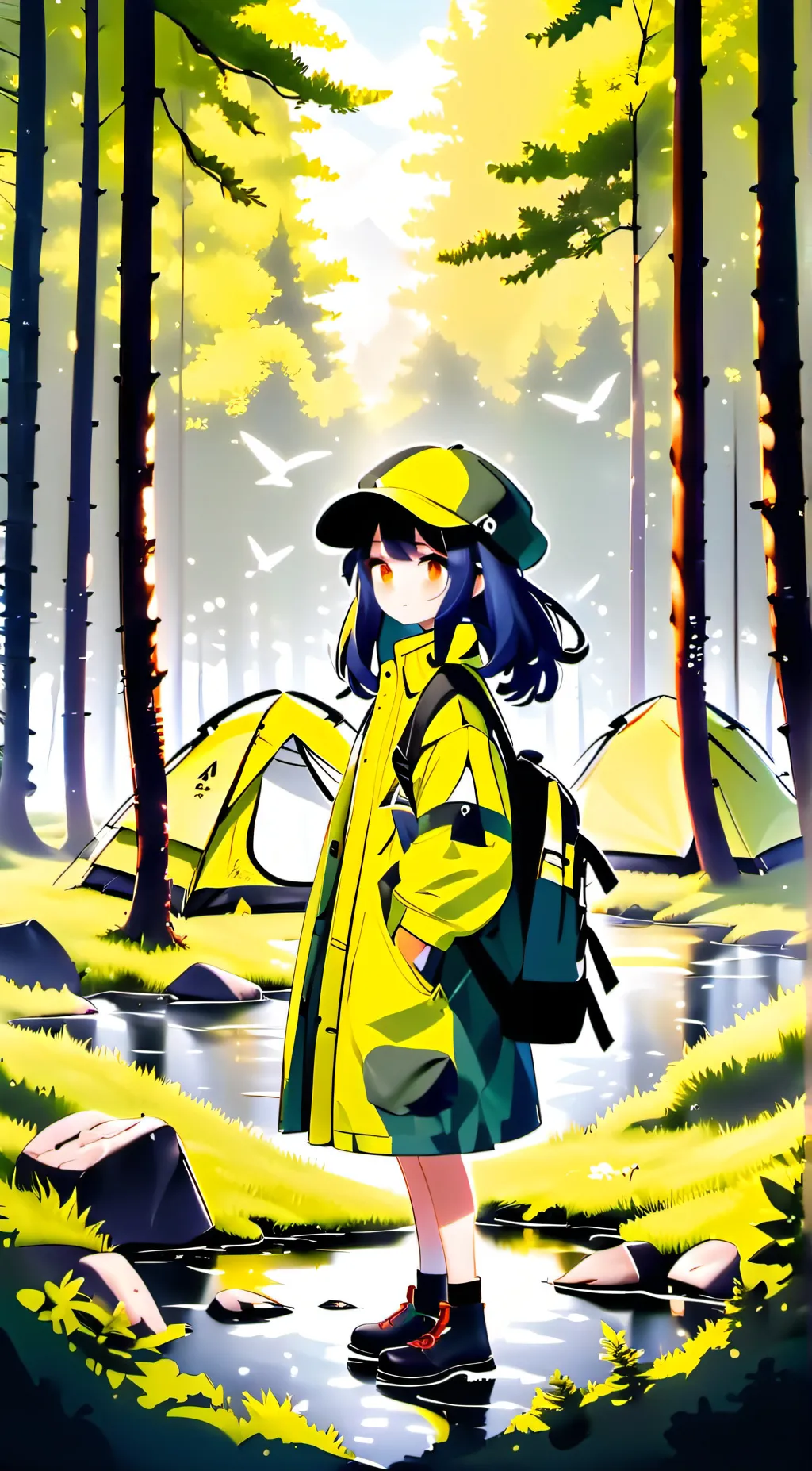 ai character: MD road trip! background