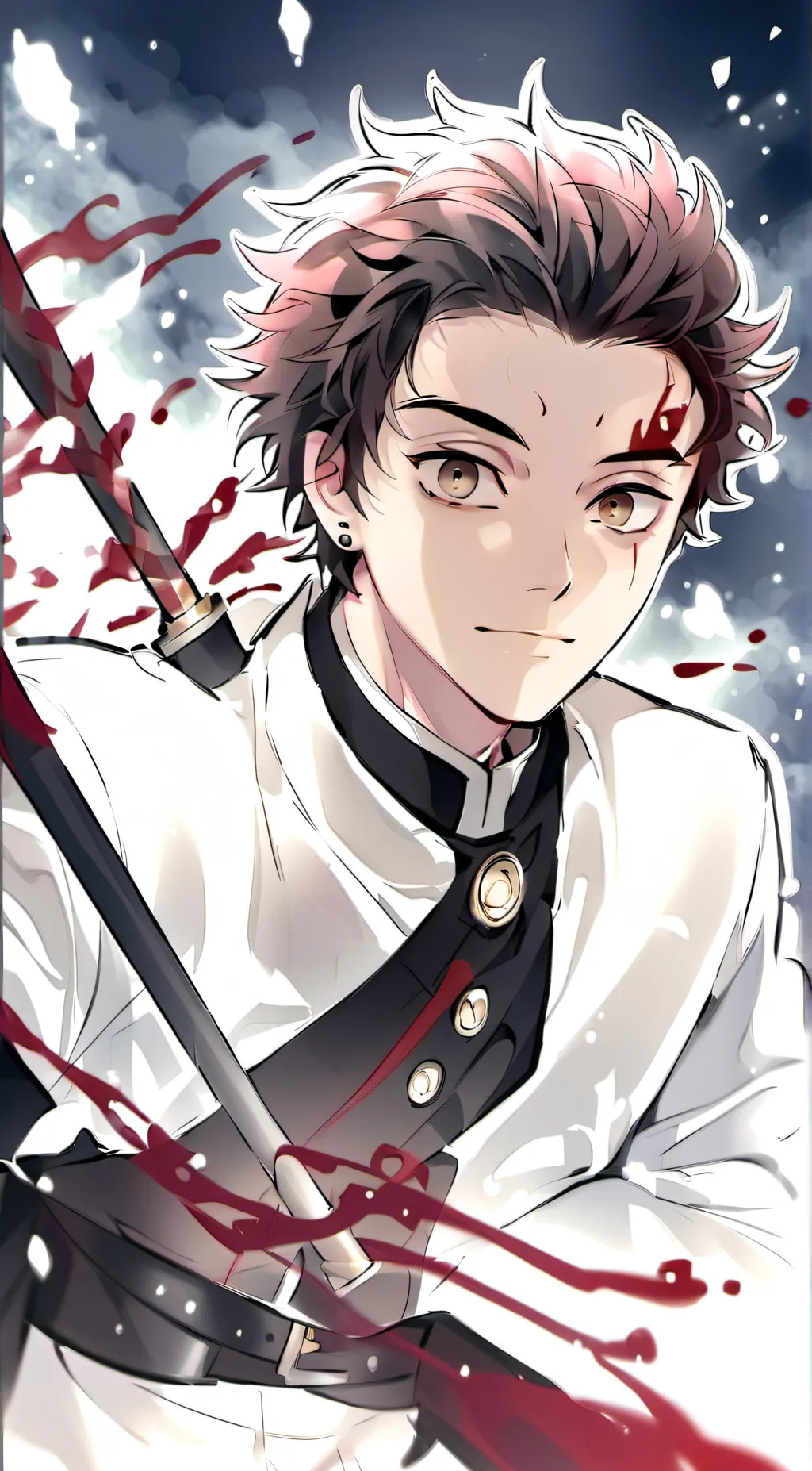 ai character: tanjiro  background