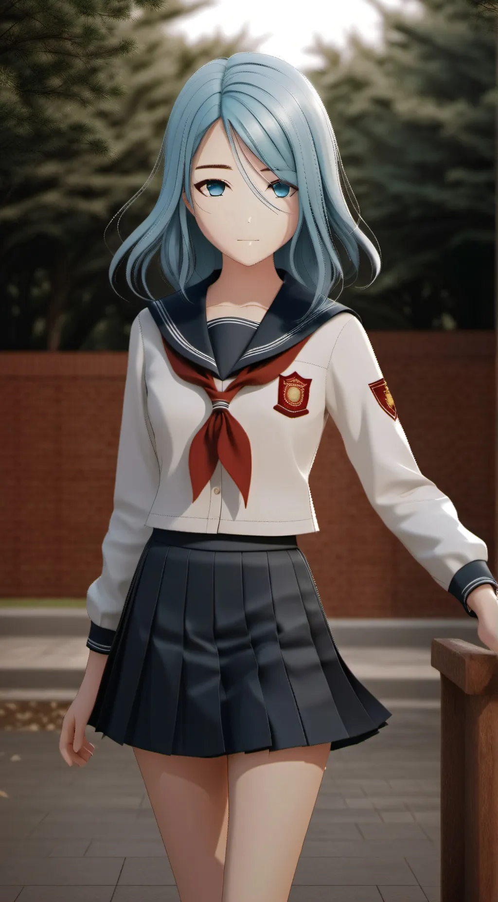 ai character: shizuku hinomori  background