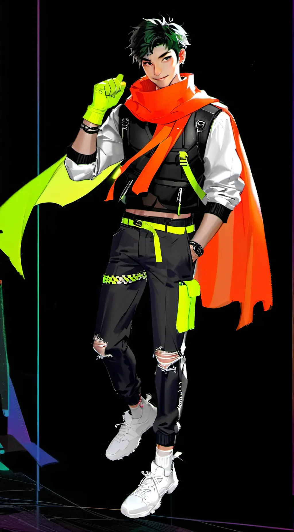 ai character: Glitch  background