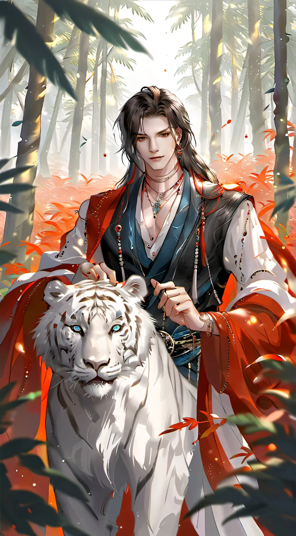 ai character: tiger trainer background