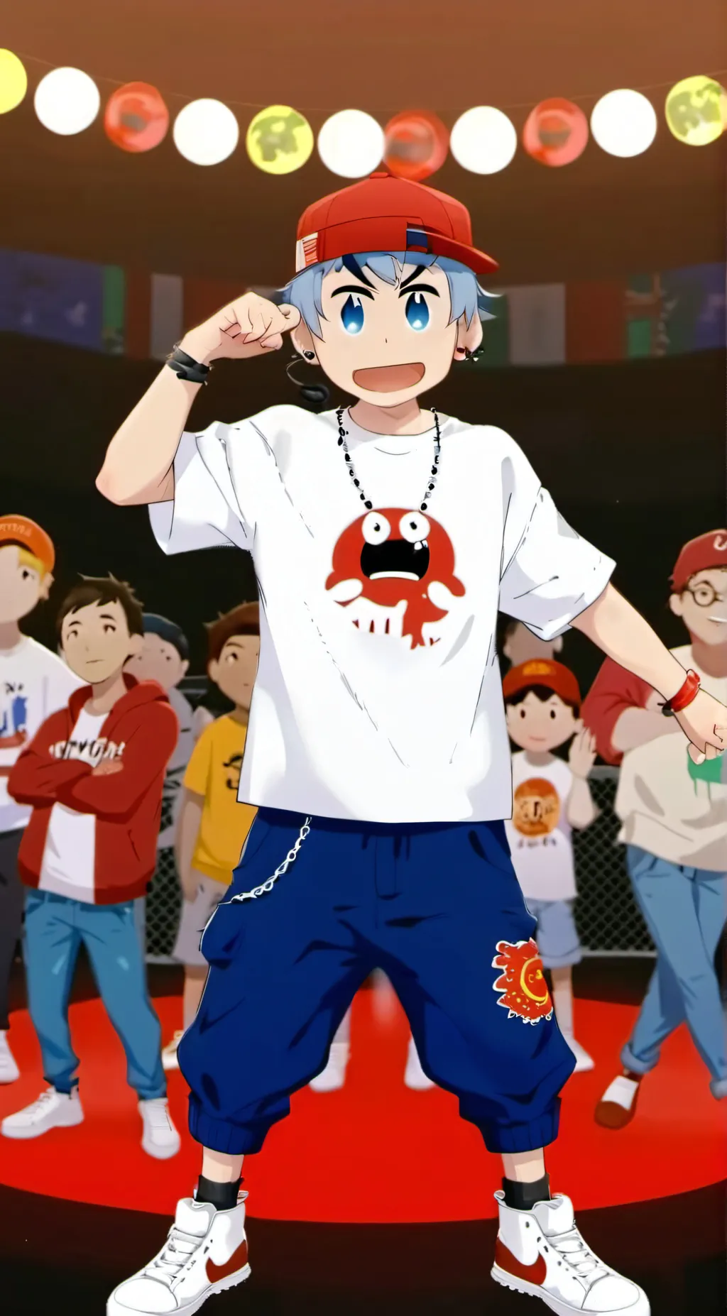 ai character: FNF boyfriend background