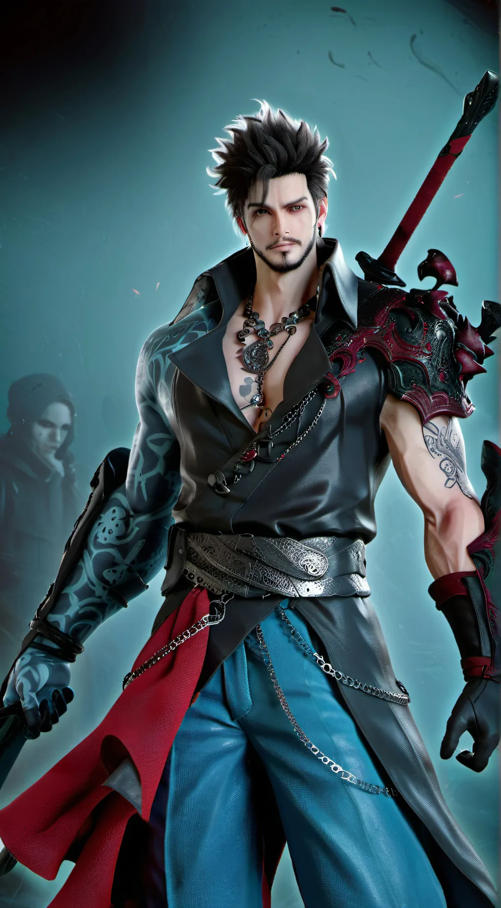 ai character: by Peter Goldman  background